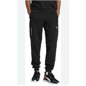 Puma X BMW Motorsports Size S Black Joggers Logo Spelled Out Pockets‎ Athleisure
